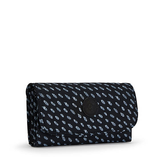 Kipling Money Land Printed Snap Wallet Pung Mørkeblå | DK 2183NW